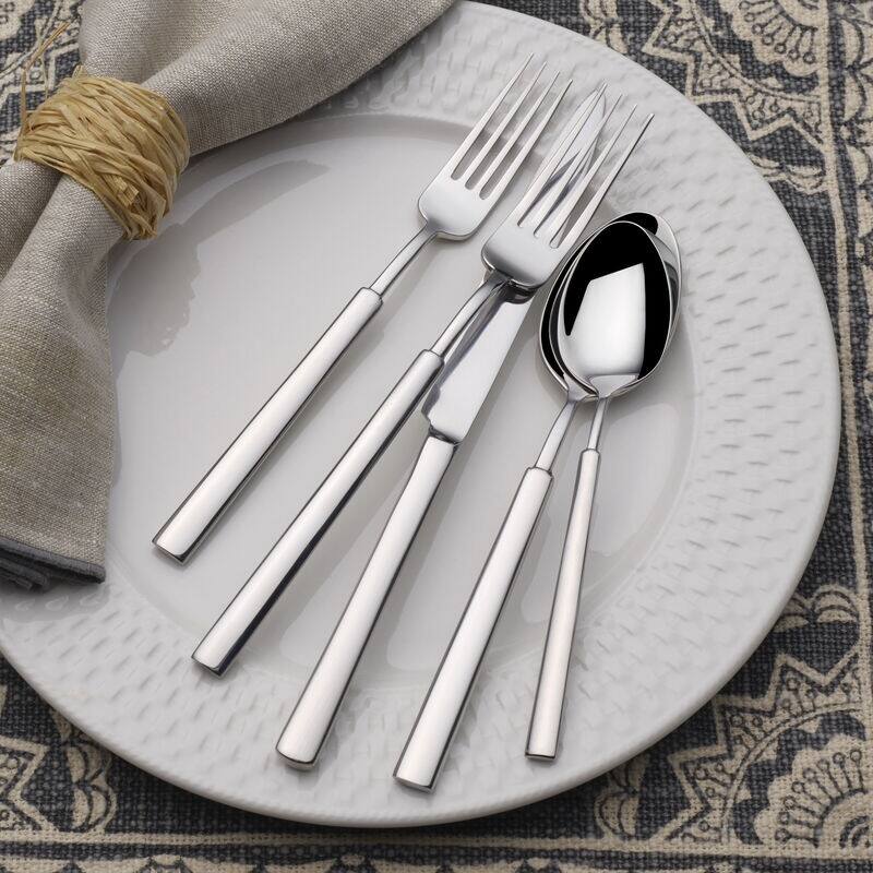 Towle Living Forged Lucerne 20 Piece Stainless Steel Flatware Set