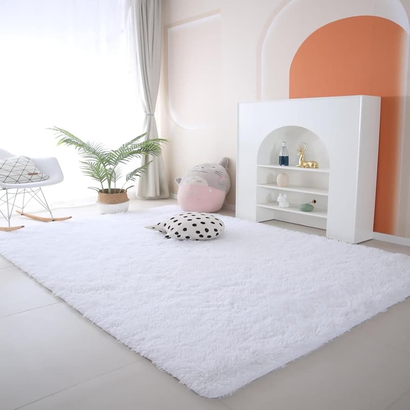 Large Shaggy Home Decor Carpets Fluffy Area Rugs for Living Room Bedroom