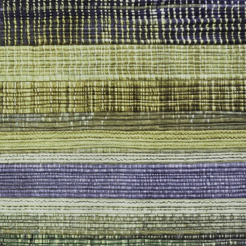 HomeRoots Striped Transitional Rectangle Outdoor Rug