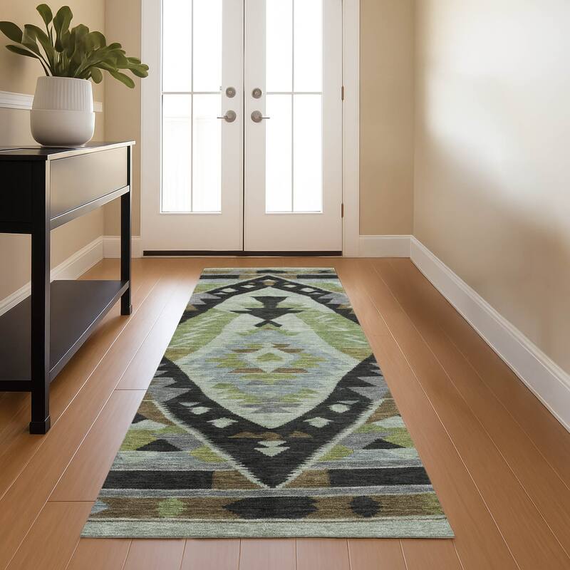 Premium Washable Super Soft Global Medallion Mayfield Rug - Brown - 2'3" x 7'6"