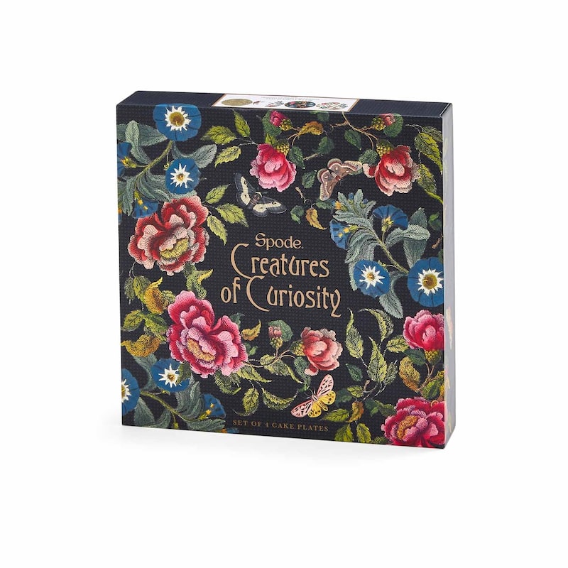 Spode Creatures of Curiosity Set of 4 Dessert Plates - 8x8