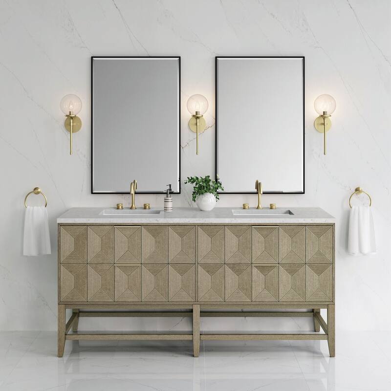 James Martin Vanities D100-V72-FEJP Emmeline 72" Free Standing Double