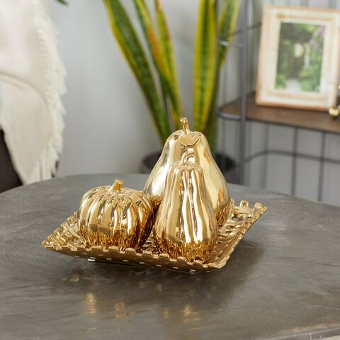 Ceramic Glam Sculpture (Set of 4) - S/4 11"W, 8"H