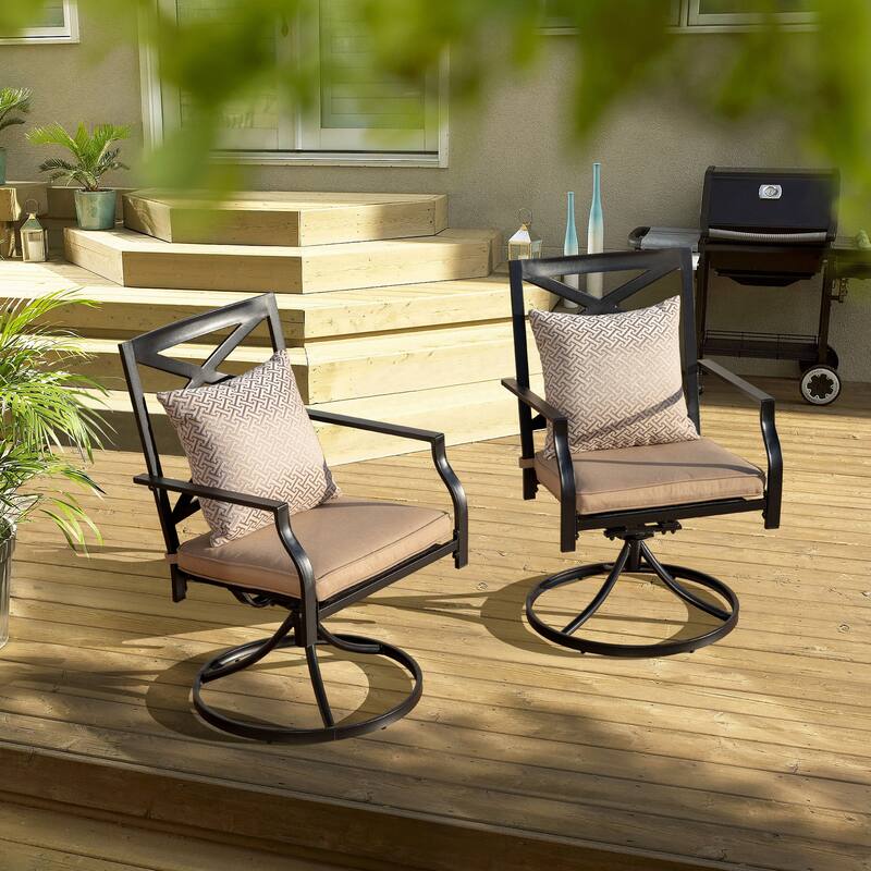 Dining Swivel Chair Set with Cushion