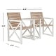 preview thumbnail 3 of 3, SAFAVIEH Outdoor Jovanna White and Oak Bench - 61.8" x 27.6" x 33.5"