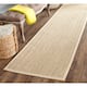 SAFAVIEH Natural Fiber Oceana Herringbone Seagrass Rug - 2'6" x 10' Runner - Natural/Beige