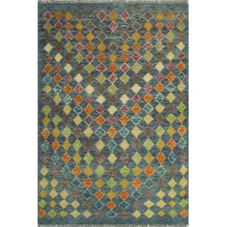 Balochi Adowa Grey/Gold Rug - 3'1