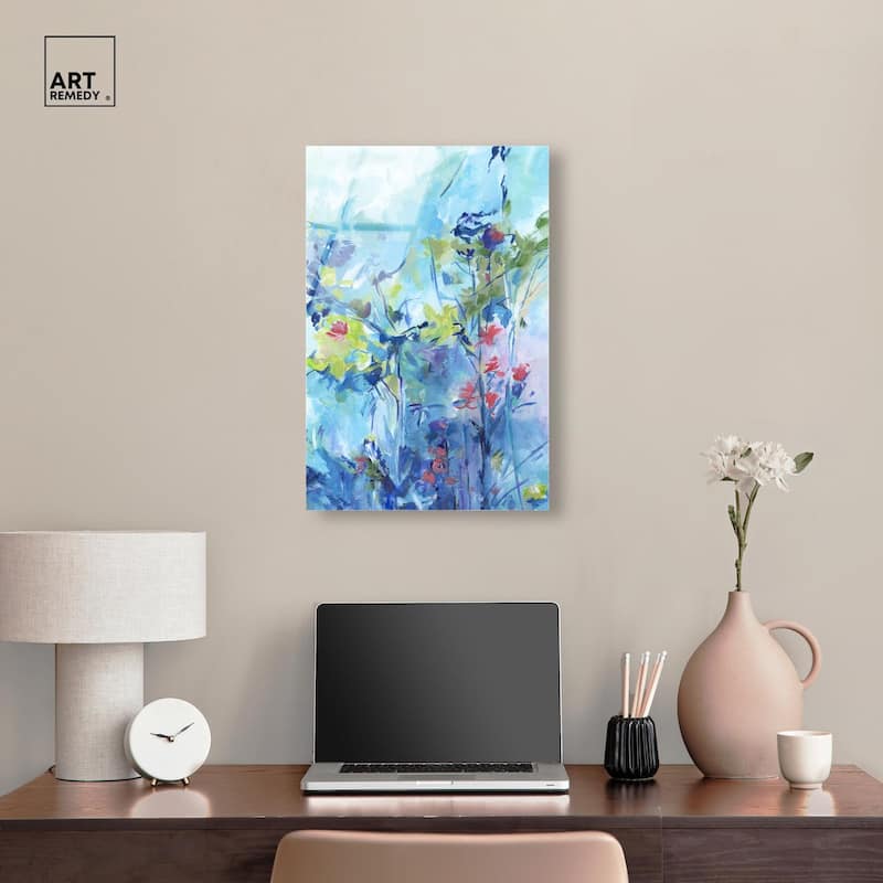 Heavenly Blue II Acrylic by Art Remedy, Ready to Hang