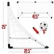 preview thumbnail 5 of 4, Set of Two Youth Soccer Goals with Soccer Ball and Pump - 47.5" x 22.5" x 25"