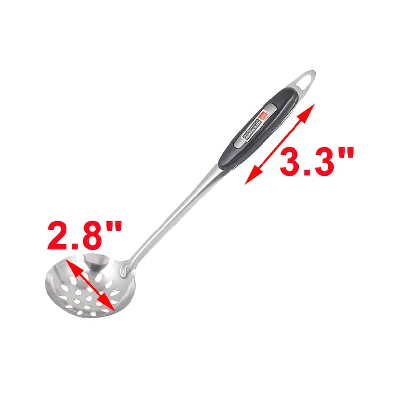 7cm Dia Tip Hollow Out Colander Strainer Spoon Skimmer 2pcs - 10.4" x 2.8"(L*W)