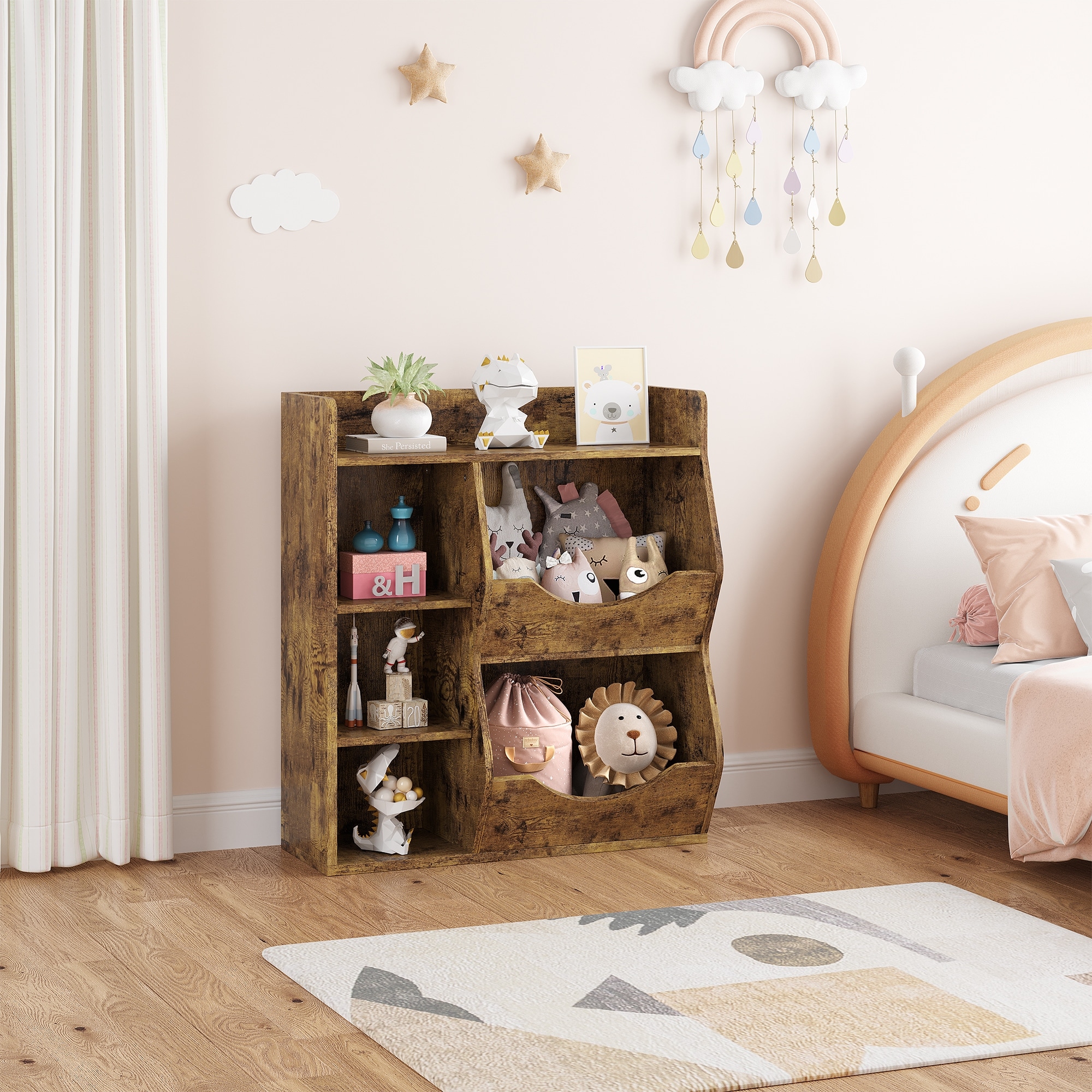 Minnie mouse bedroom set with bonus toy organizer best sale
