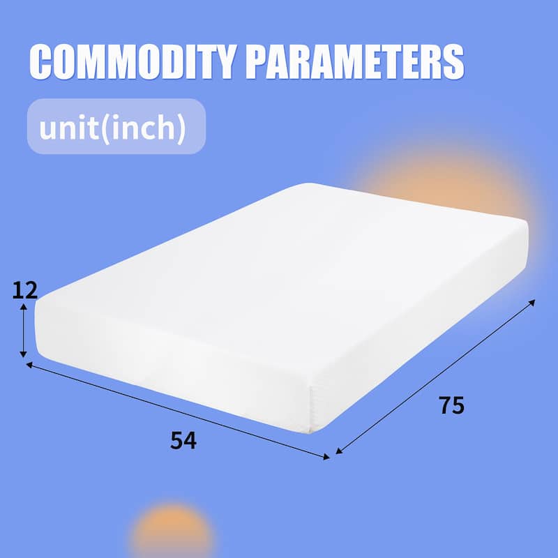 12 in. Gel-Infused Memory Foam Mattress