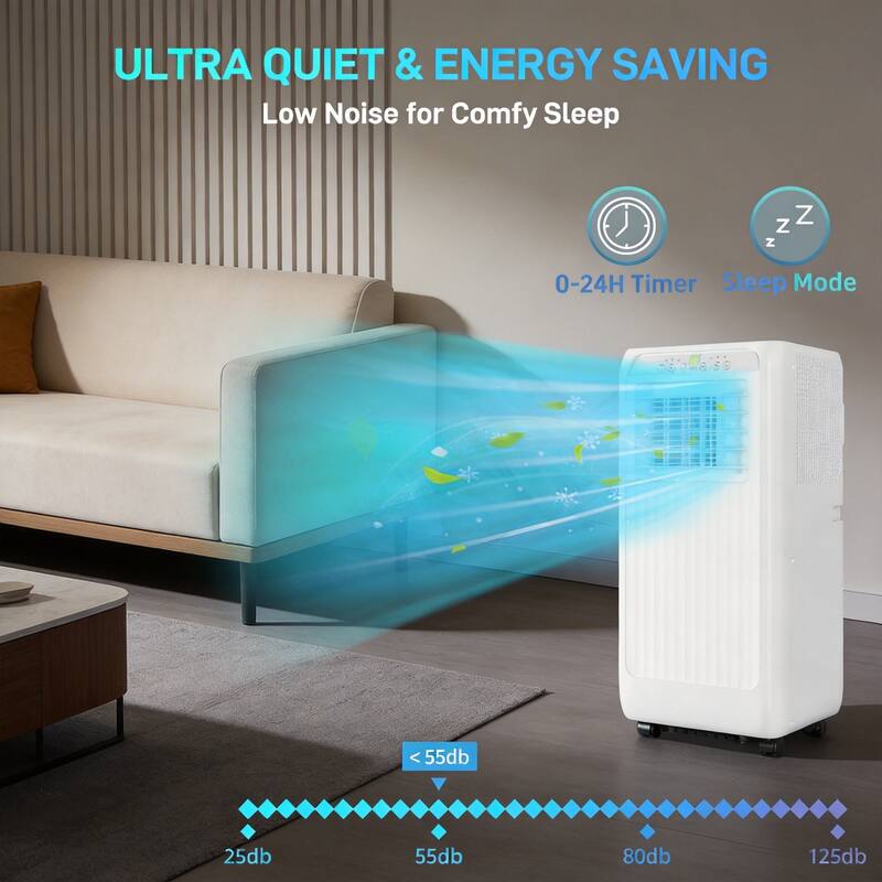 10000 BTU Portable Air Conditioner, Cools up to 450 sq. ft.