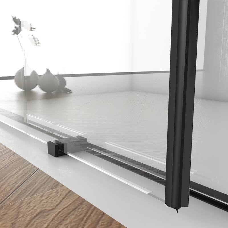 56"-60"W x 70"Frameless Sliding Shower Door with Clear Tempered Glass