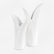 preview thumbnail 1 of 3, Uttermost Leafscape White Vases Set of 2