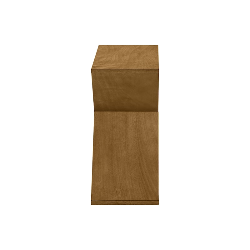Accent Table, Side, End, Nightstand, Narrow, Small, Bedroom, Living Room, Lamp, Brown Veneer, Contemporary