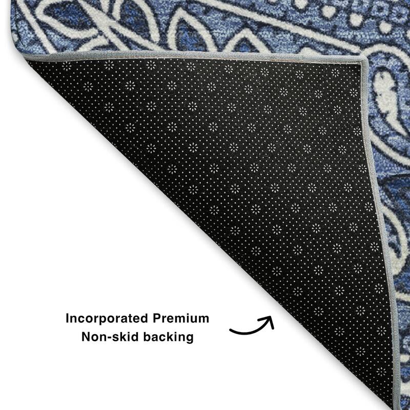 Premium Washable Super Soft Traditional Paisley Mayfield Rug