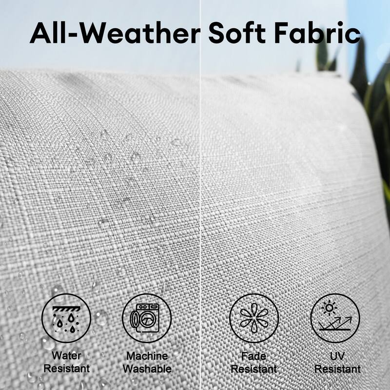 FINCATI 27" × 27" Outdoor Cushion Replacement Cover, Cushion Slipcover for Sectionals, Patio Seat Cover 27 Inches (COVER ONLY!)