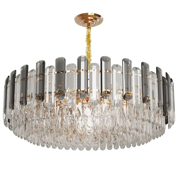 Modern Crystal Chandeliers Lighting Pendant Ceiling Lamp with 3 Colors