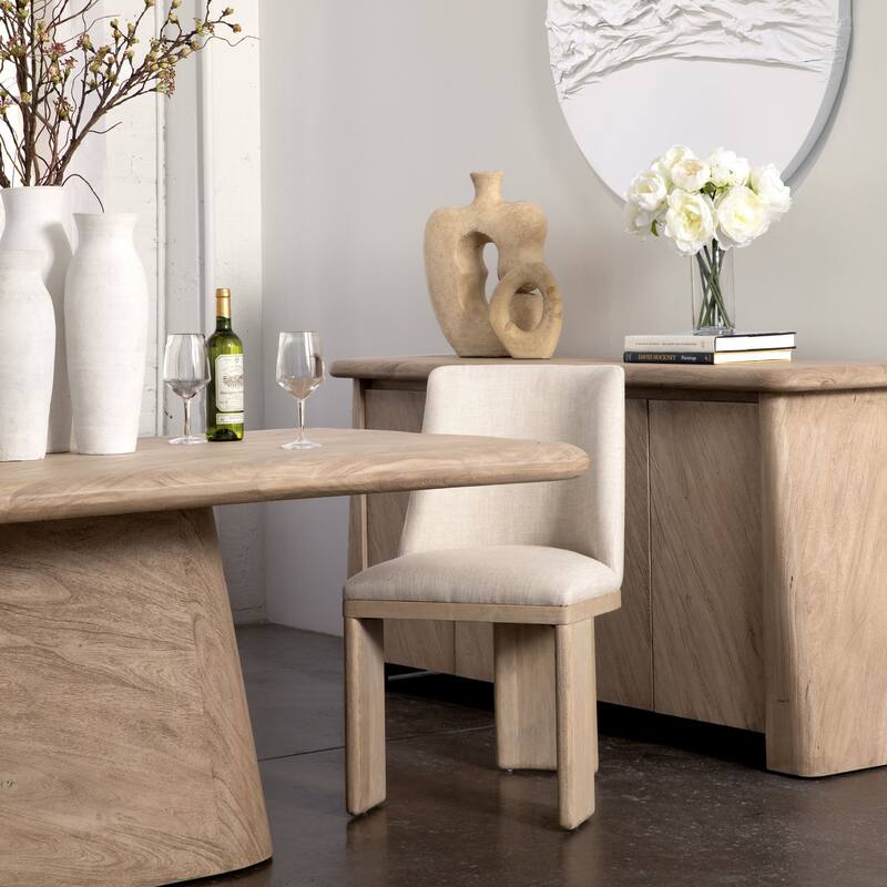 Avondale Polyester Upholstered Dining Chair, Sand