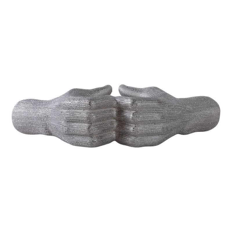 Modern Stone Ceramic Decorative Hand Heart Sculpture