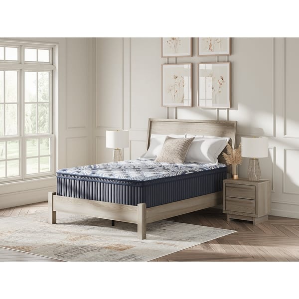 slide 2 of 10, Signature Design by Ashley Plush Luxe 2.0 Blue Mattress California King