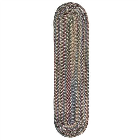 Colonial Mills Worley Multicolor Rustic Braided Handcrafted Runner Rug