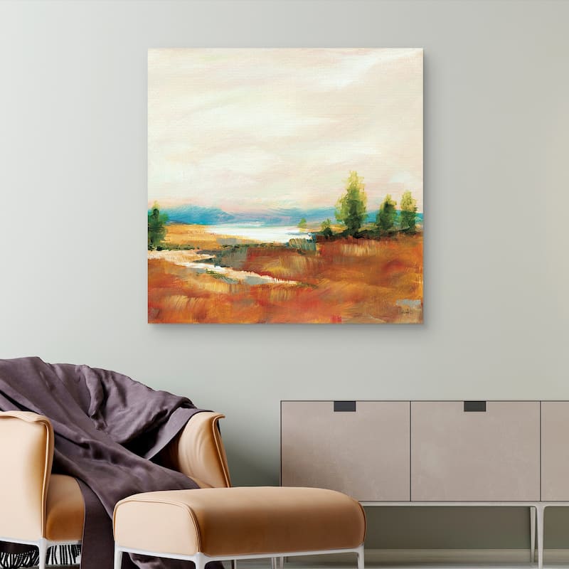 Amity Pond Sq by Sue Schlabach Canvas Art Print