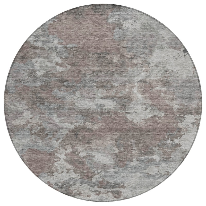 HomeRoots Abstract Transitional Rectangle Outdoor Rug