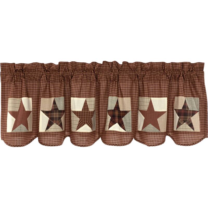 Abilene Star Patch Block Valance