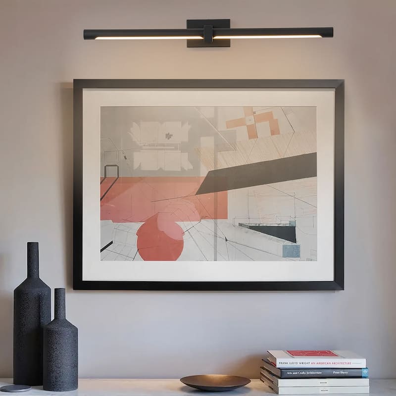 23.6 in. Modern Linear Bathroom Vanity Lights for Mirror Integrated LED Dimmable Bathroom Wall Light