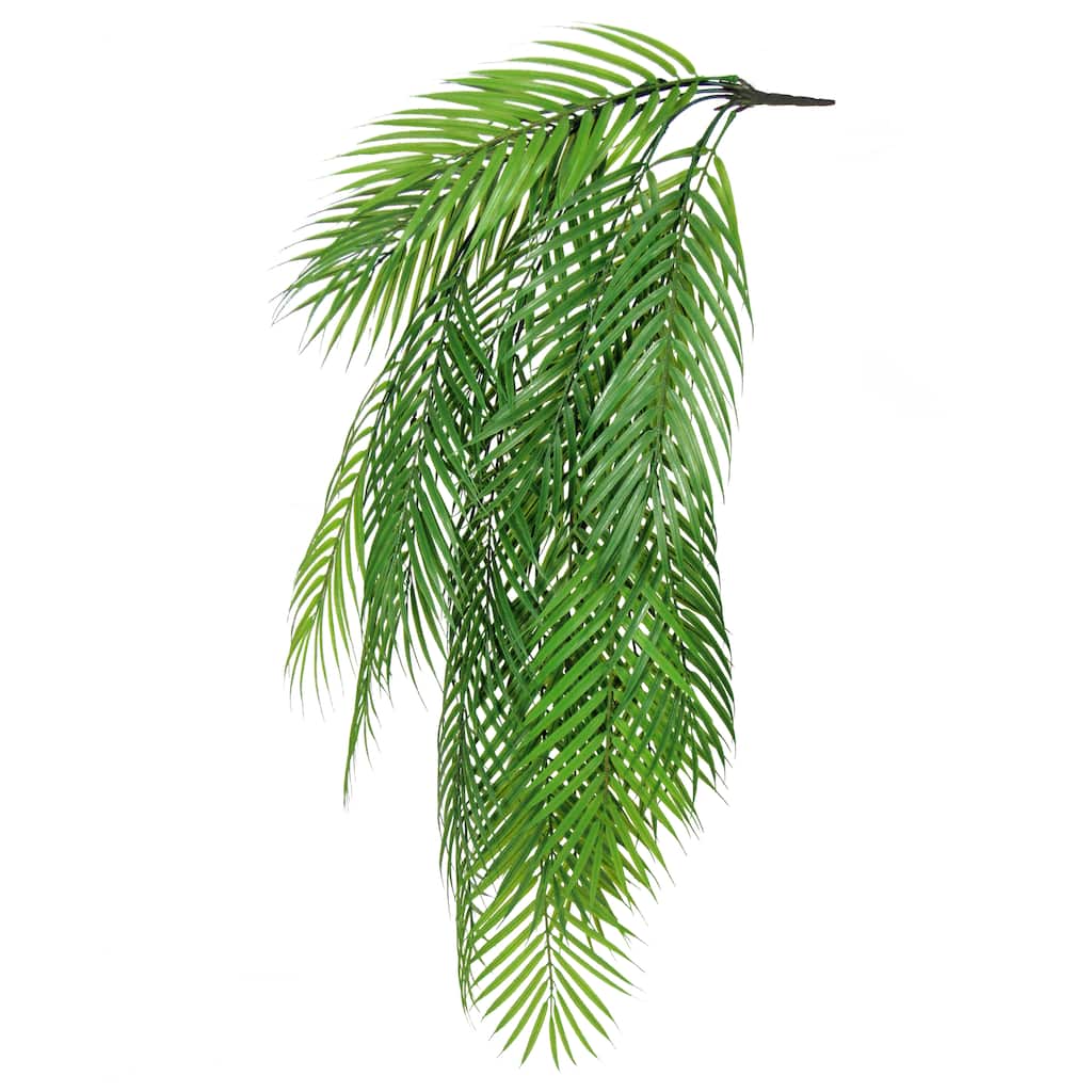 Deluxe Artificial Palm Leaf Stem Plant Greenery Foliage Bush 35in - 35" L x 22" W x 2" DP