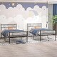 preview thumbnail 21 of 38, VECELO 14 Inch Twin Size Metal Platform Bed Frame,Kids Bed Set of 2, Bed Frame Set of 2 Black（2 Set）