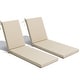 preview thumbnail 44 of 135, Pellebant Outdoor Patio Chaise Lounge Cushion 2PC-71.8" - CanvasAntiqueBeige