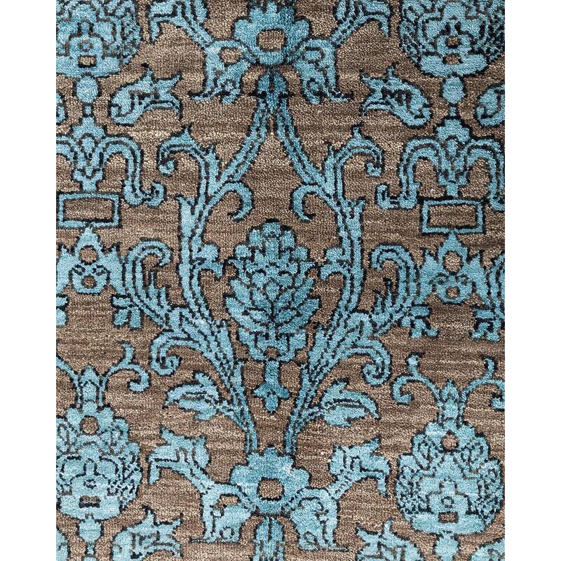 Ikat One-of-a-Kind Hand-Knotted Area Rug - Beige, 9' 2" x 12' 2" - 9' 2" x 12' 2"