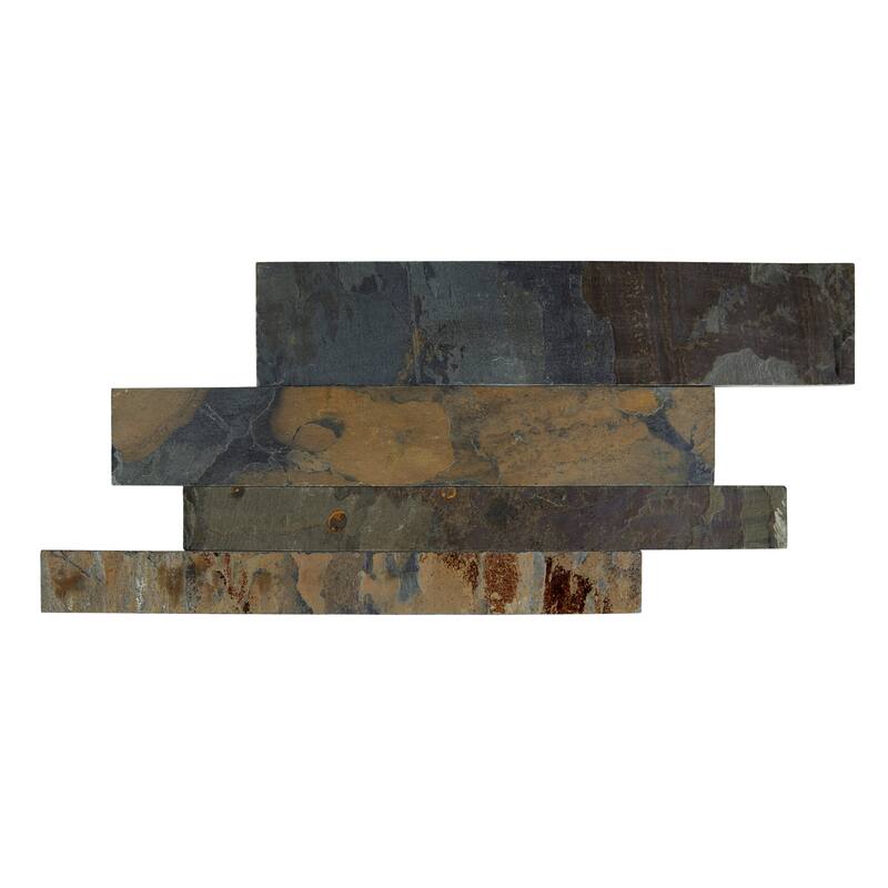 Linear Lines 6 in. x 12 in. Split Face Slate Wall Tile