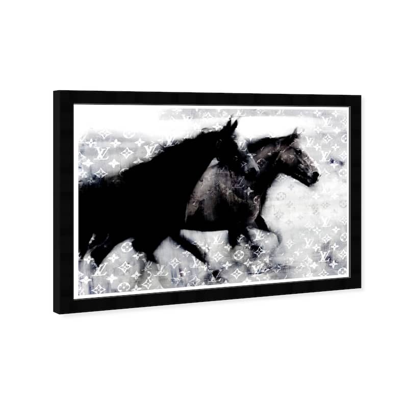 Wynwood Studio Prints Fashion and Glam Run Free Black and Glam Wall Art Canvas Print