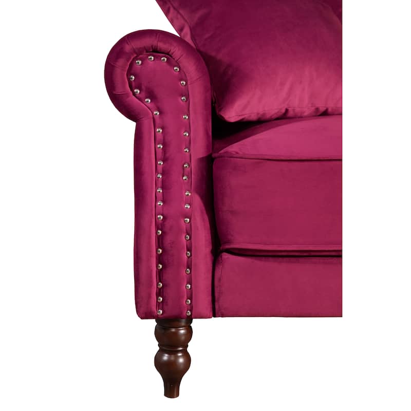 87.8'' Convertible Velvet Sofa Bed Sleeper Futon