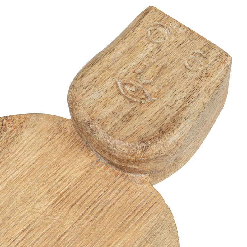 Hand-Carved Mango Wood Cheese Slicer and Cutting Board
