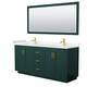 Option Green, Gold Trim, Carrara Cultured Marble Top