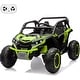preview thumbnail 1 of 28, 2 Seater Kids Electric UtV, 24V 4WD Ride On Car with Remote Control Green