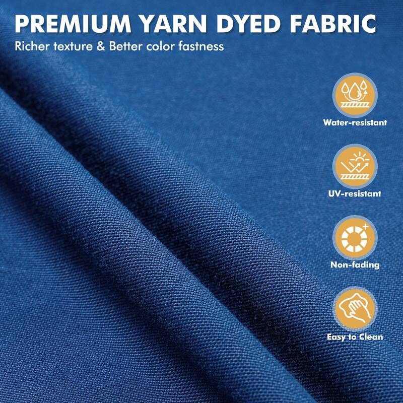 XIZZI 9-piece Outdoor Patio Wicker Furniture Swivel Chair Set