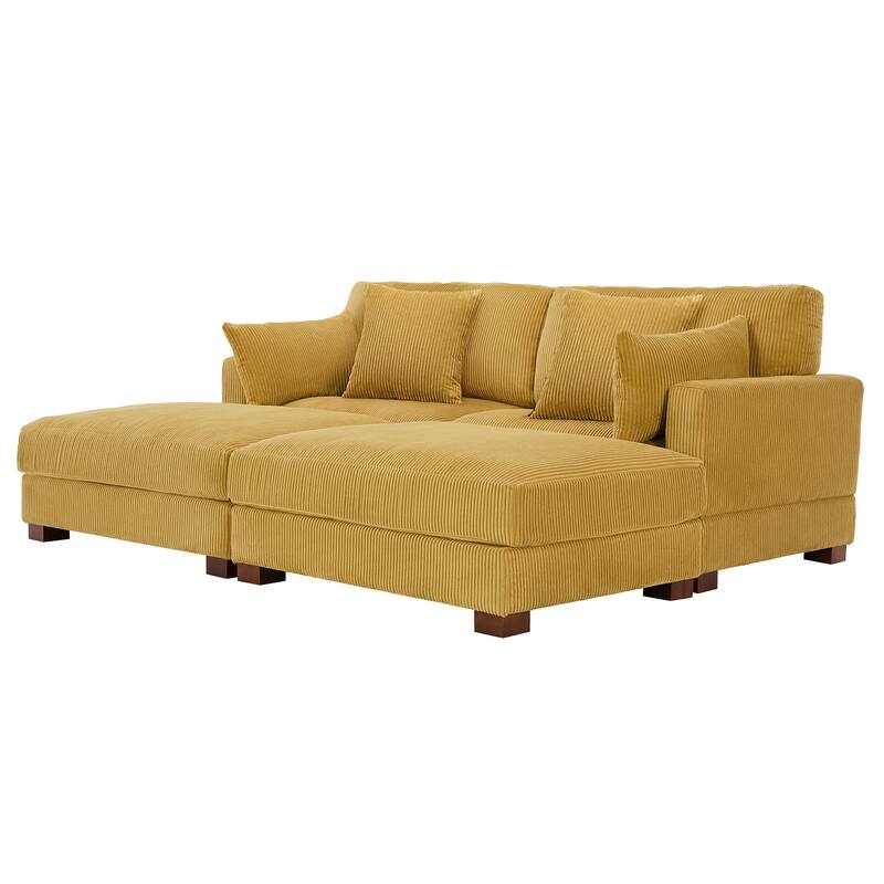 88" Convertible Larger Couch Modular Sectional Sofa Set