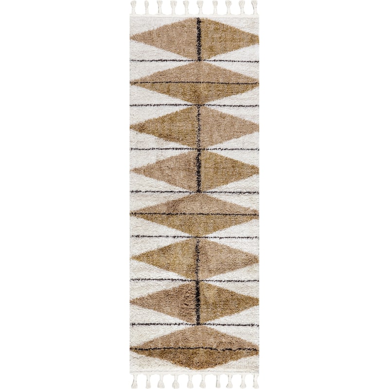 Nuloom Micah Diamond Shag Tassel Area Rug
