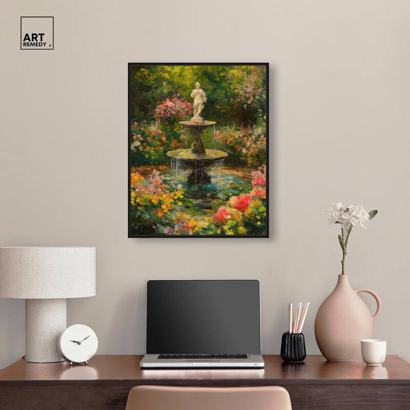 Poured Peace Canvas by Art Remedy