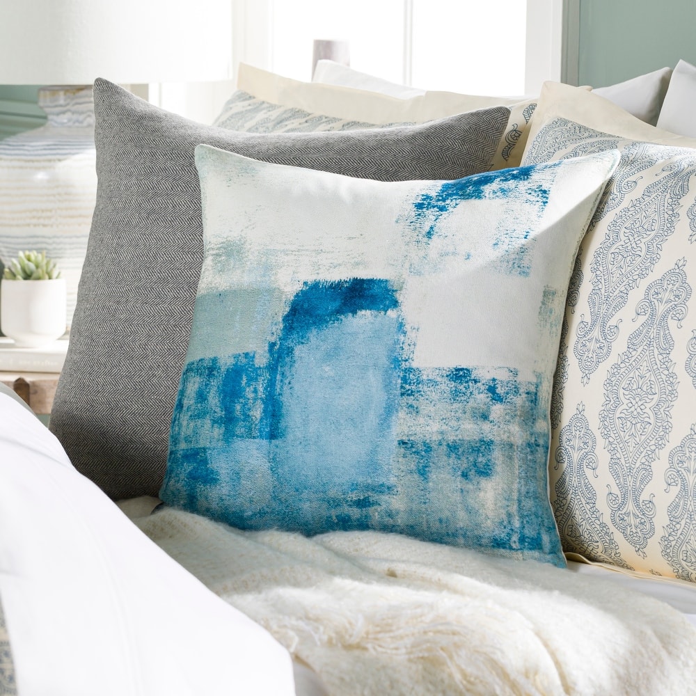 Artistic Weavers Lorlene Watercolor Smudge Throw Pillow