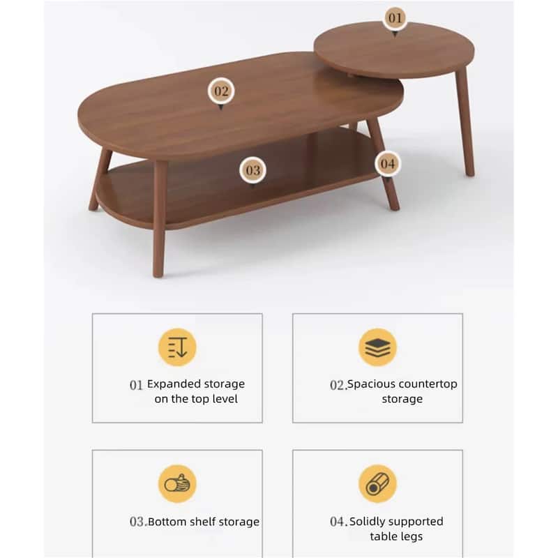 Modern Wooden Household Creative Outdoor/Indoor Coffee Table