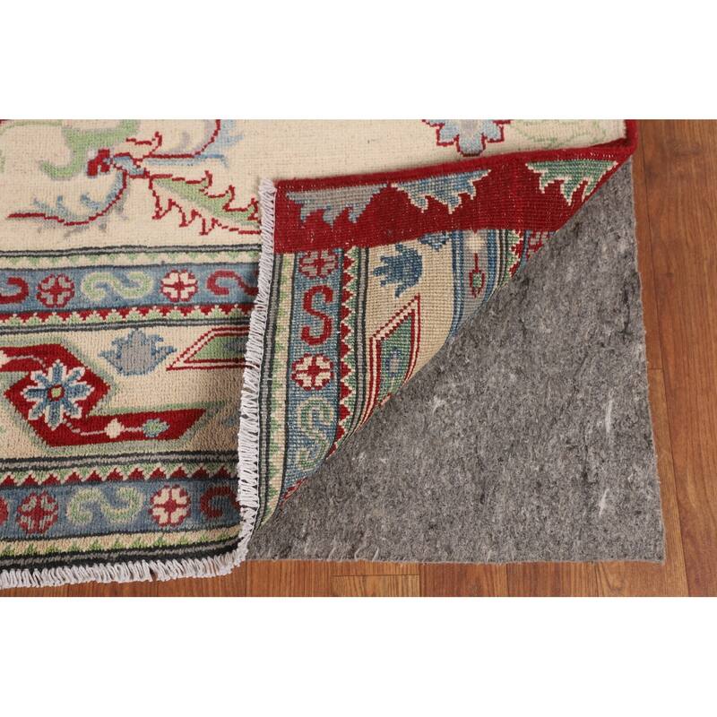 Traditional Kazak Oriental Area Rug Hand-Knotted Wool Carpet - 8'3" x 9'11"