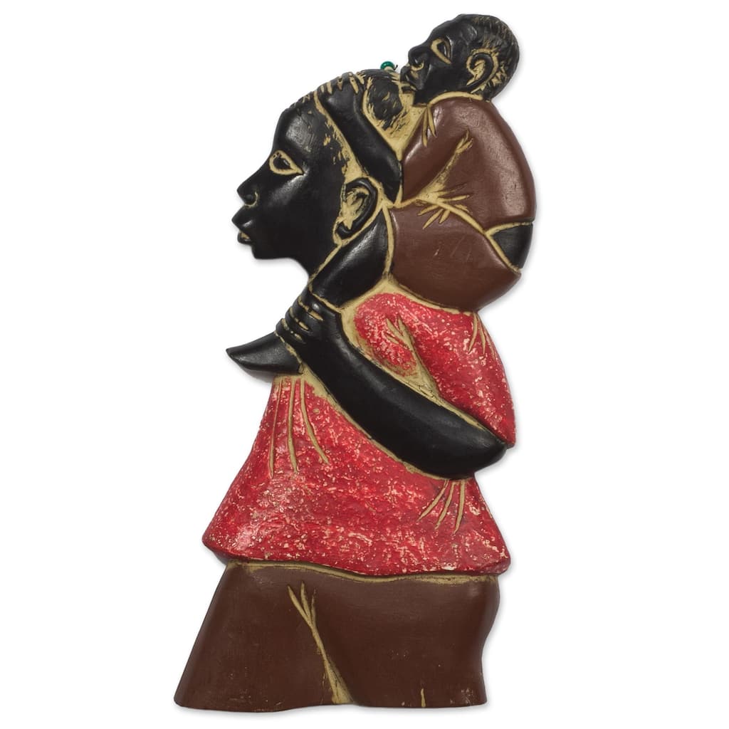 Novica Handmade Father Of Africa Wood Relief Panel