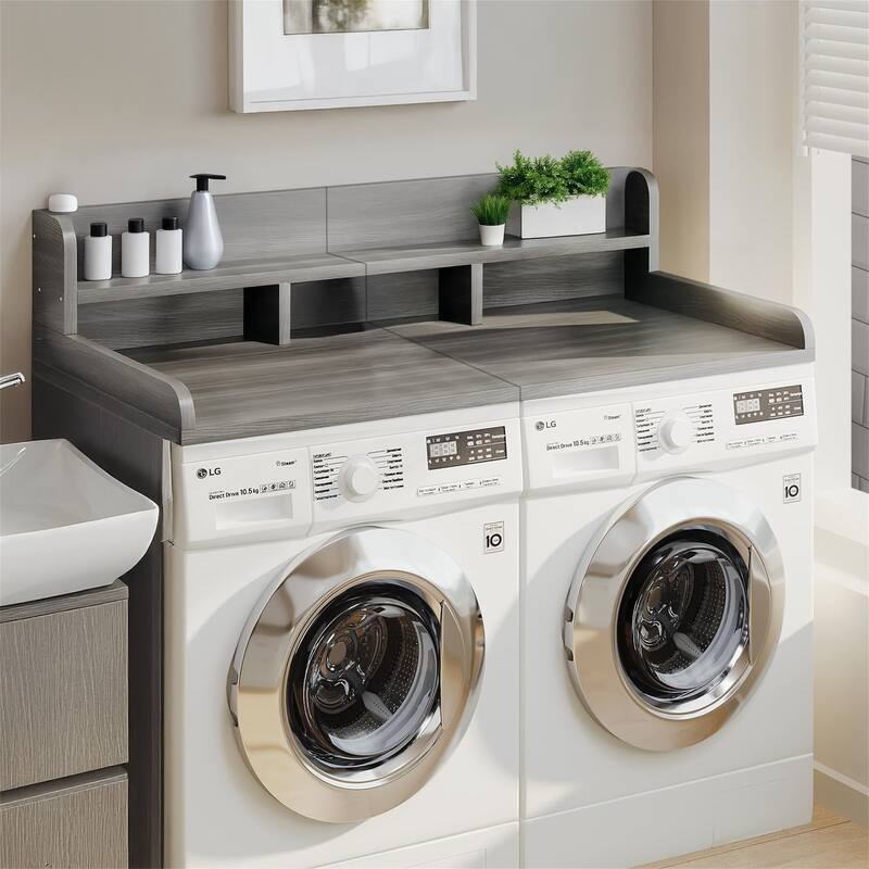 Double Washer Dryer Countertop with Non-slip Pads
